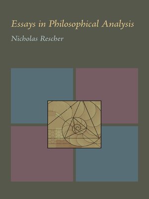 cover image of Essays in Philosophical Analysis